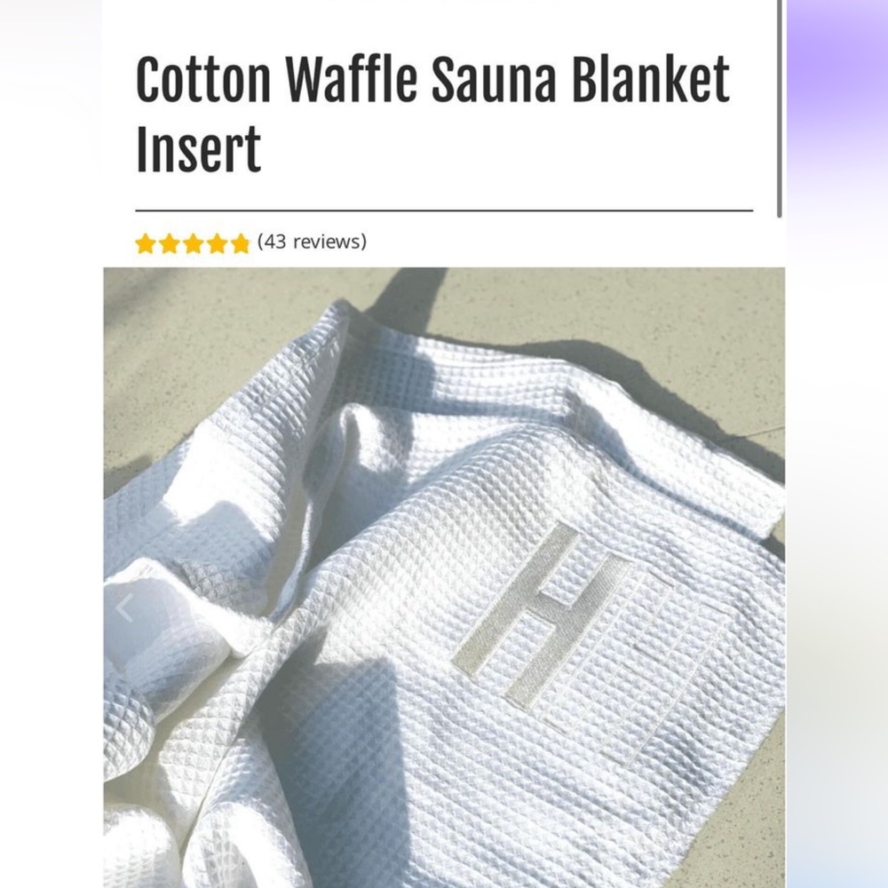 Heat healer suana blanket and insert towel